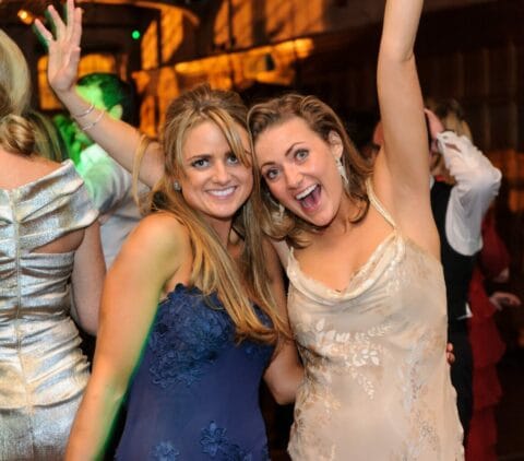 The Quorn Hunt London Ball two girls