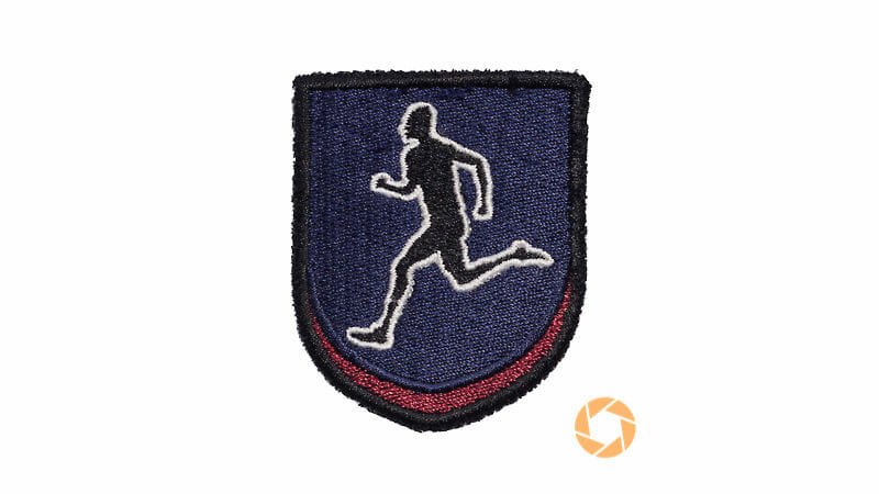 Apatchy patch featuring runner