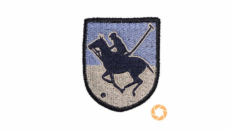 Apatchy patch featuring polo player