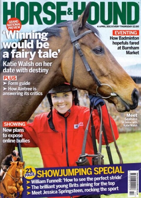 Katie Walsh - Horse & Hound cover April 2013