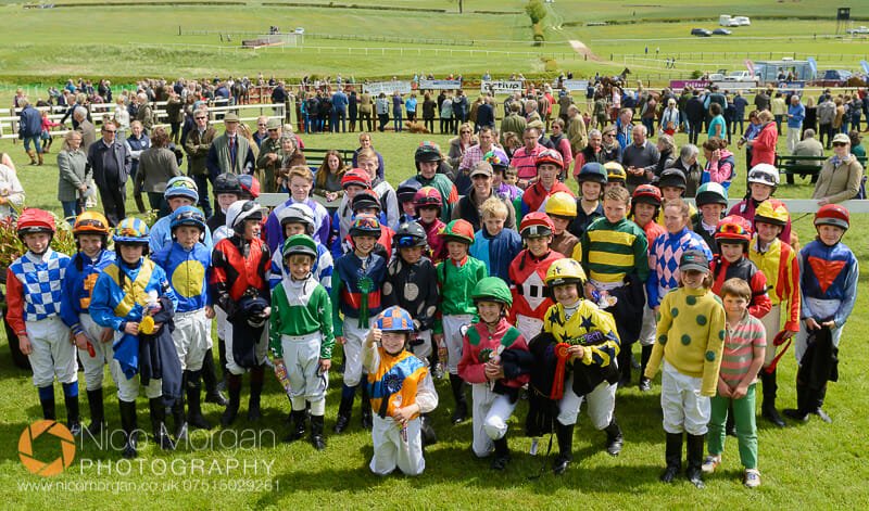 The massed ranks of pony racers after their championships