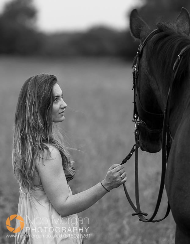 Laura Keeley yard shoot, Lincolnshire equine photography - Laura and her horse