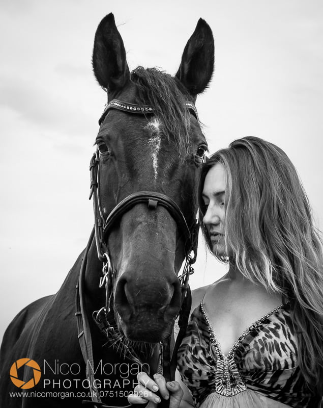 equine photography - Laura with one of her two event horses
