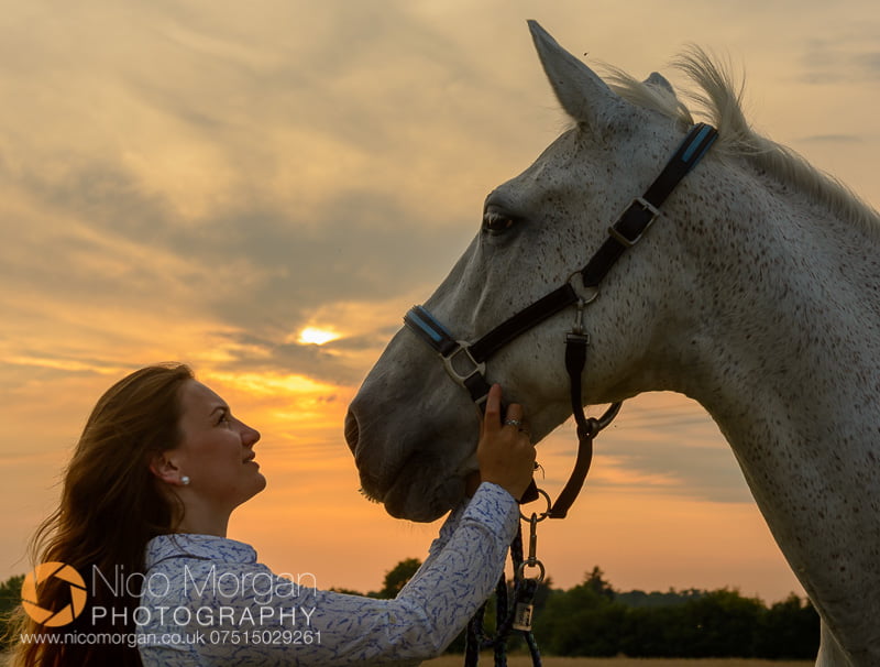 equine photography - Laura with one of her two event horses