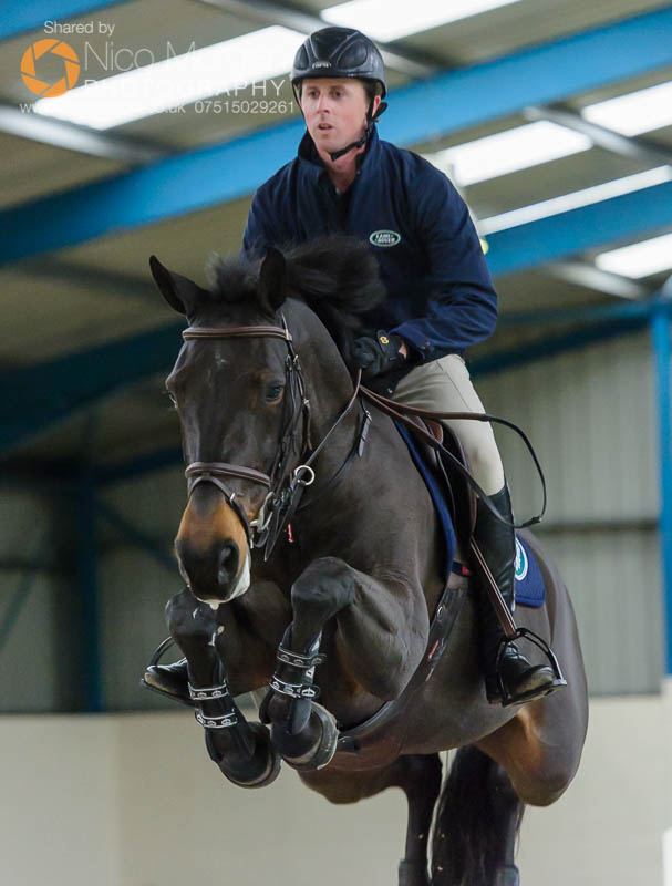 Ben Maher showing us some of his jumping exercises for the Masterclass