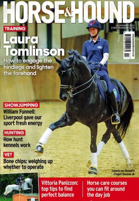 Equine Photographer in Leicestershire - Laura Tomlinson for Horse and Hound Cover January 2016