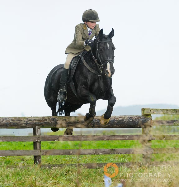 Philip Wright jumping near Cheseldyne Spinney