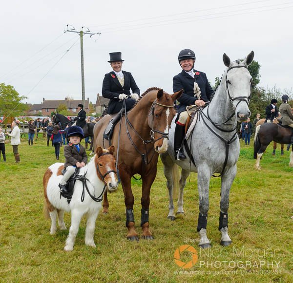 At the Belvoir opening meet in Long Clawson