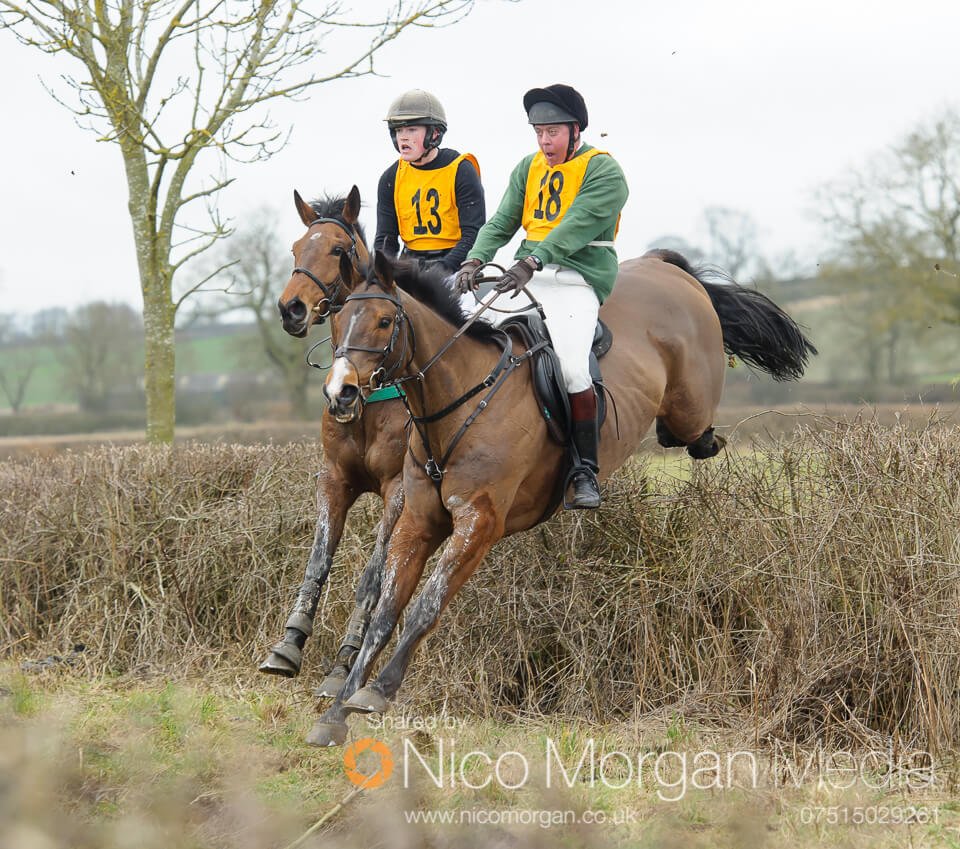 George Henderson and Tom Kingston tussle