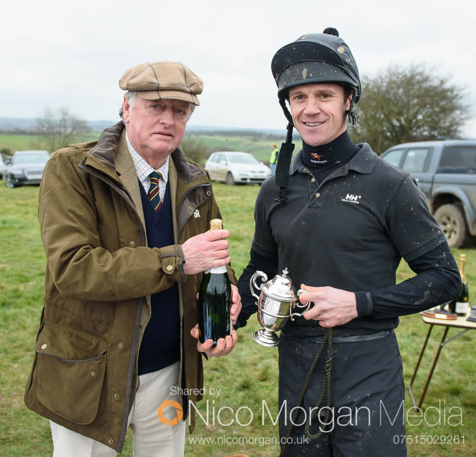 Harry Wallace with Andrew Parker Bowles