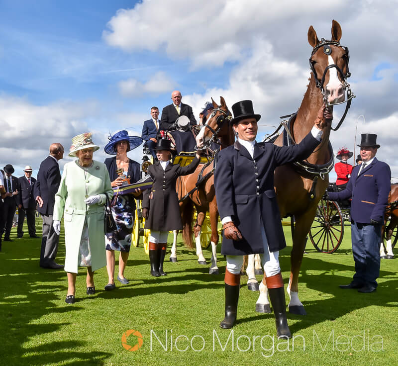 Her Majesty The Queen meets one of the champions