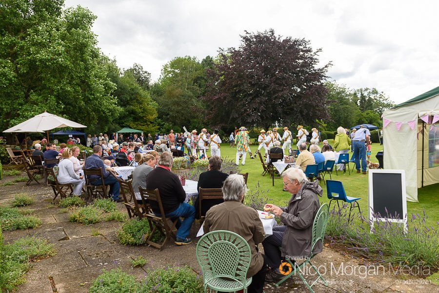Cream teas on the lawn at Ashwell Grange