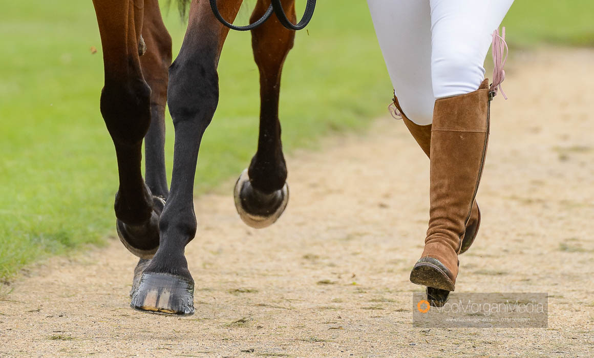 Gemma Tattersall and ARCTIC SOUL at the final trot up, Land Rover Burghley Horse Trials 2017