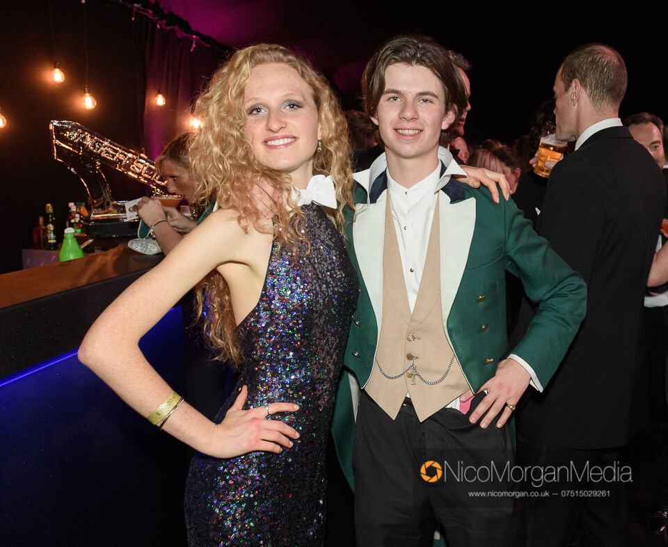 Alice Pearson and James Bird at the Quorn Ball 2019