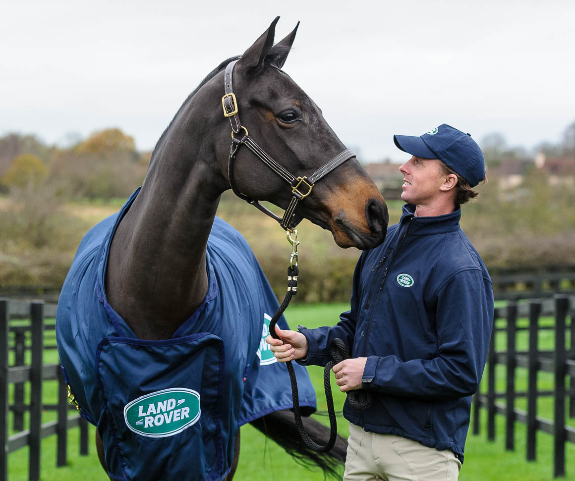 ben maher portrait with horse land rover
