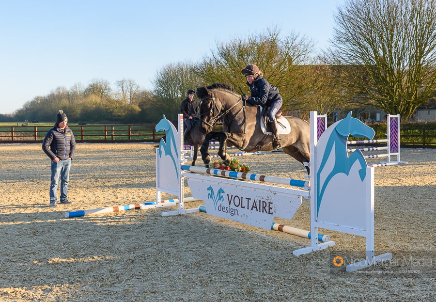 Cathal Daniels teaching a Pony Clubber
