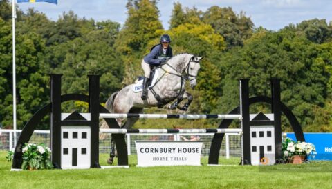 Zara Tindall and CLASICALS EURO STAR at Cornbury House Horse Trials