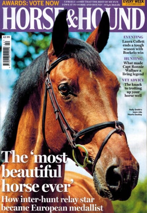 Equine Photographer in Leicestershire - Horse & Hound Cover March 2019 featuring Holly Smith's horse Hearts Destiny