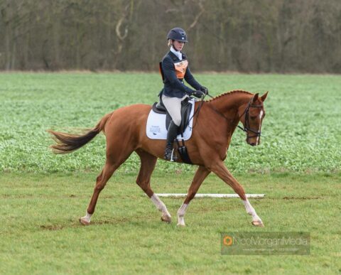 Greta Mason competing at Oasby