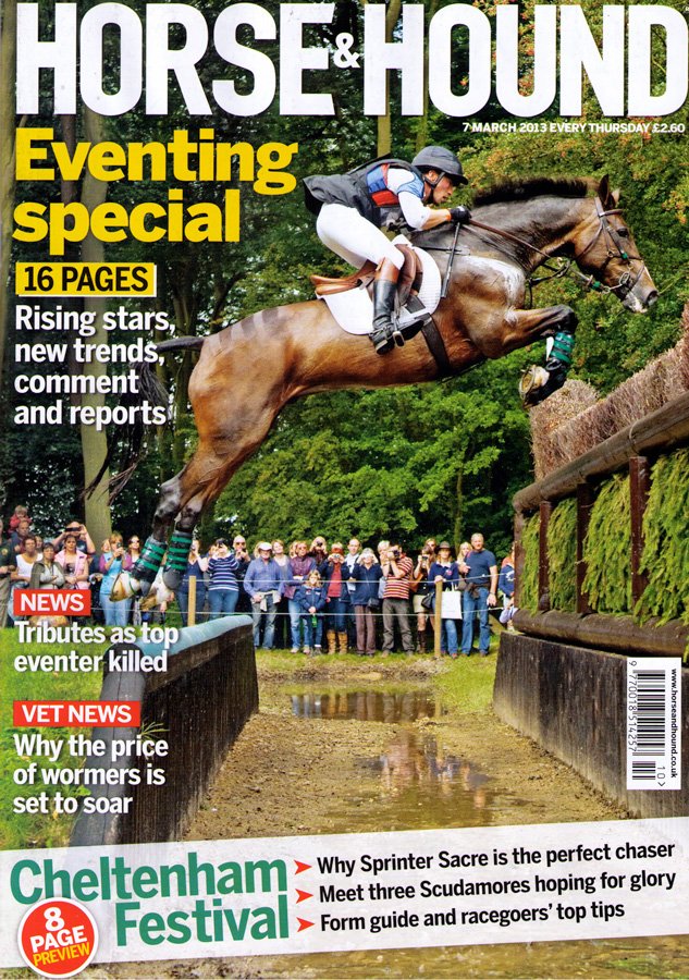 Simon Grieve and CORNACREW at Burghley for Horse & Hound