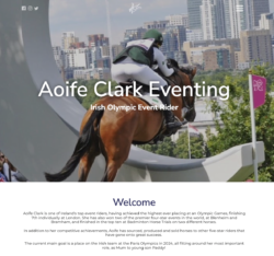 web design in grantham - Aoife Clark eventing