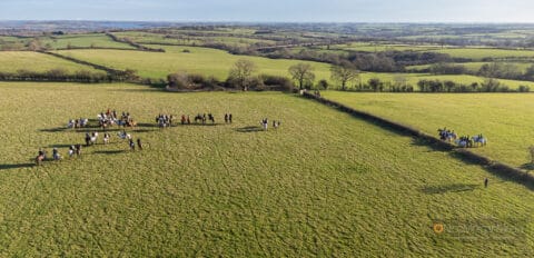 Aerial view over Cottesmore Playground