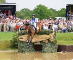 Rosalind CANTER (GBR) and LORDSHIPS GRAFFALO during the Cross Country phase, Mars Equestrian Badminton Horse Trials 2026