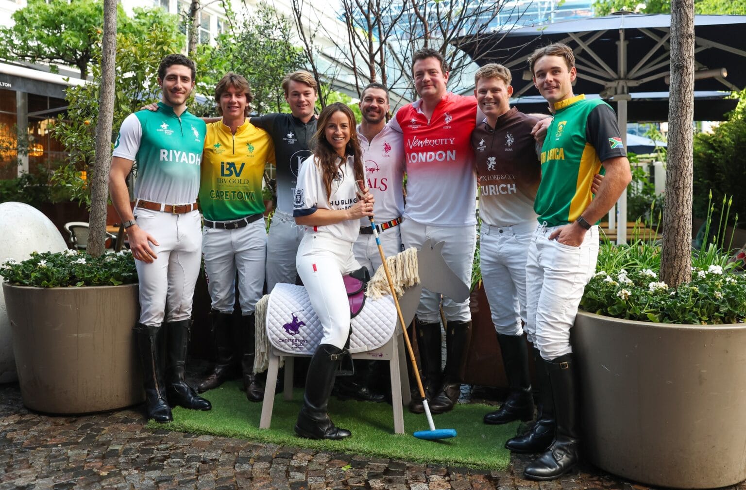Players from Chestertons Polo in the Park teams