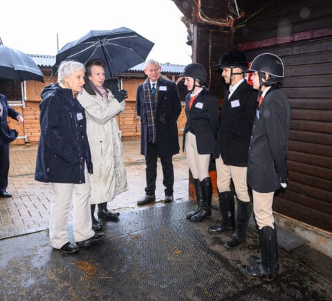 HRH Princess Anne at Wormwood Scrubs Equestrian Centre