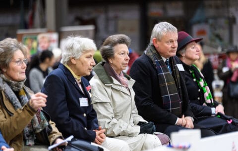 HRH Princess Anne at Wormwood Scrubs Equestrian Centre
