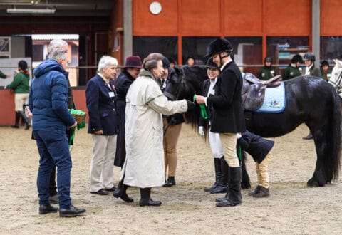 HRH Princess Anne at Wormwood Scrubs Equestrian Centre