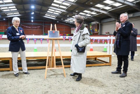 HRH Princess Anne at Wormwood Scrubs Equestrian Centre