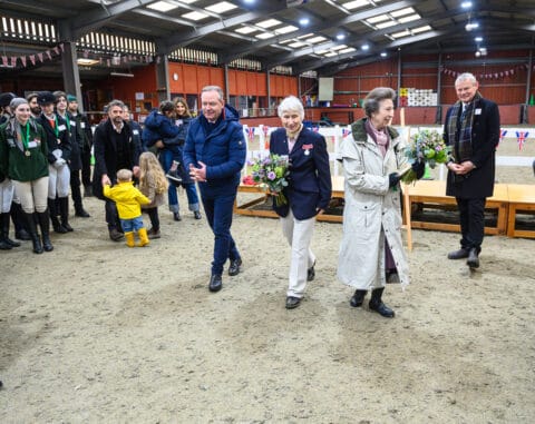 HRH Princess Anne at Wormwood Scrubs Equestrian Centre