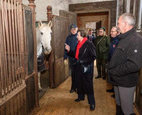 The Princess Royal visits Ingestre Stables