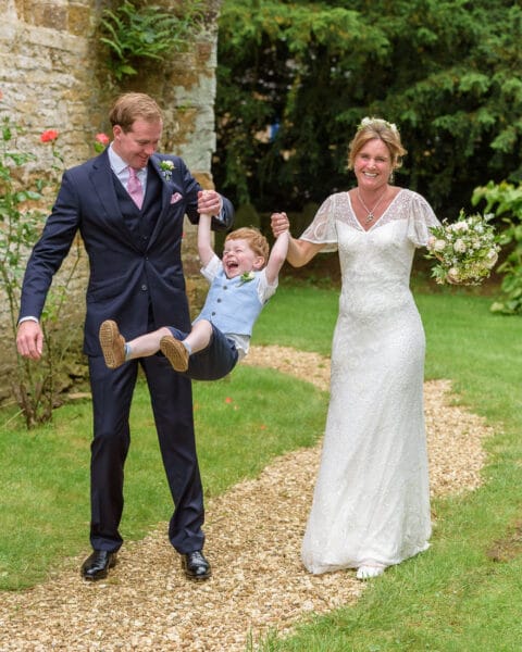 Tom and Piggy March with their son Max