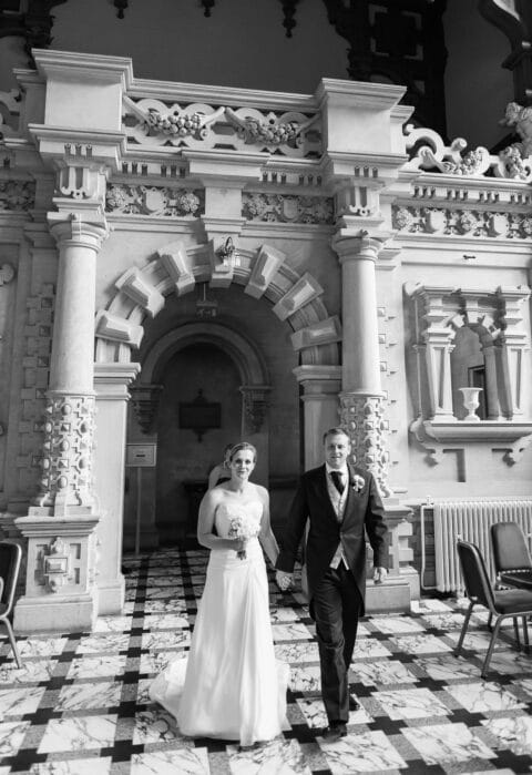 Becca and Ben's wedding at Harlaxton Manor in Lincolnshire