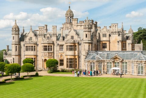 Becca and Ben's wedding at Harlaxton Manor in Lincolnshire