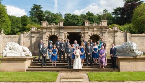 Becca and Ben's wedding at Harlaxton Manor in Lincolnshire