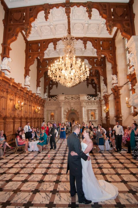 Becca and Ben's wedding at Harlaxton Manor in Lincolnshire