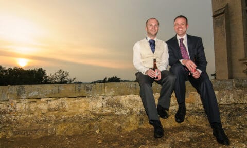 Becca and Ben's wedding at Harlaxton Manor in Lincolnshire